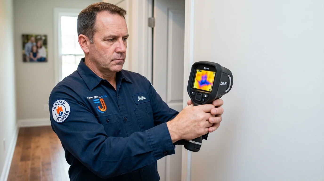 Thermal imaging leak detection by Johns Plumbing LLC in State Line